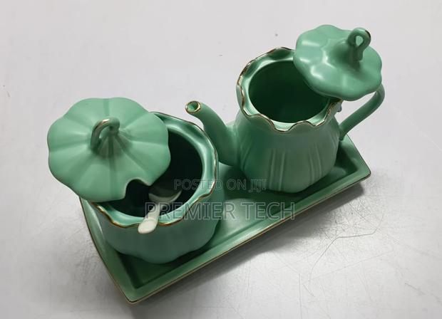 Executive Home Fashion 3in1 Ceramic Set - 250ml Sgardish,400ml Kettle, - thumbnail 4