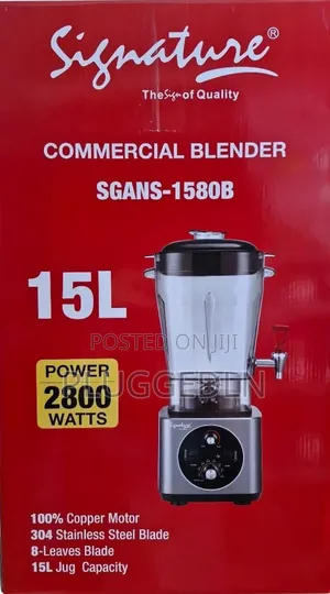 15 LTR Jar Commercial Blender 
Signature -1508b