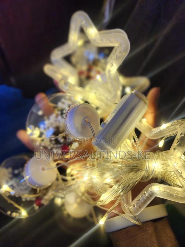 Fancy Christmas Balls and Stars String Lights - main view