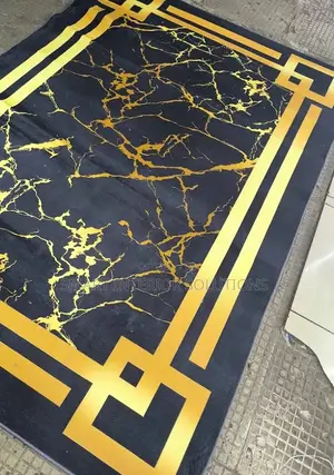 Golden-Themed 3d Carpet