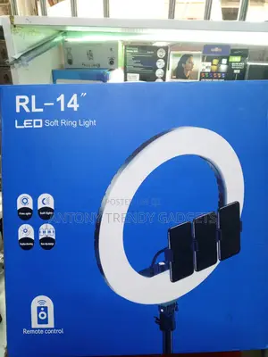 14" Rl-14 Dimmable Led Ring Light For Makeup & Live Streaming