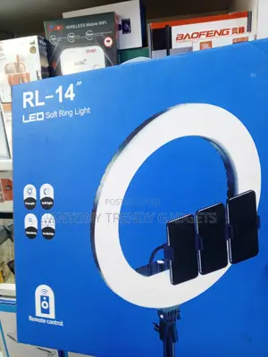 Rl-14 Led Ring Light 14" With Tripod & Phone Holder For Streaming