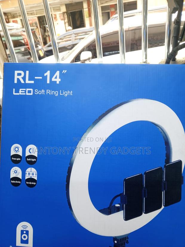 Rl-14 Led Ring Light 14" With Tripod & Phone Holder For Streaming - thumbnail 3
