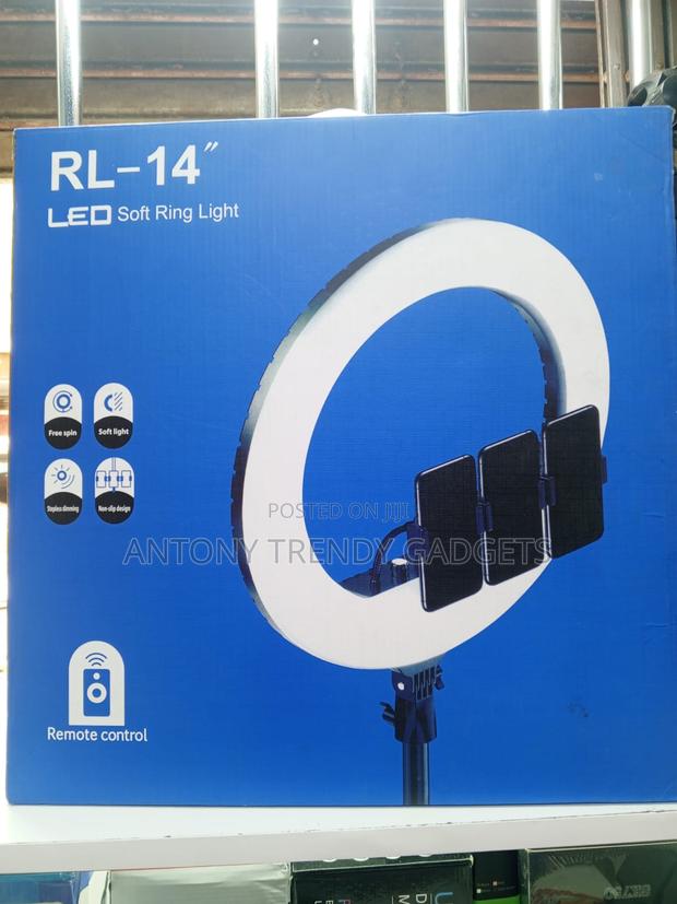 Portable Rl-14 14" Led Ring Light For Tiktok, Youtube & Tutorials - thumbnail 2
