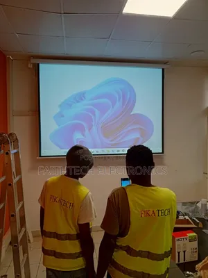 . “Electric Screen Setup Mounting – Expert Technicians”