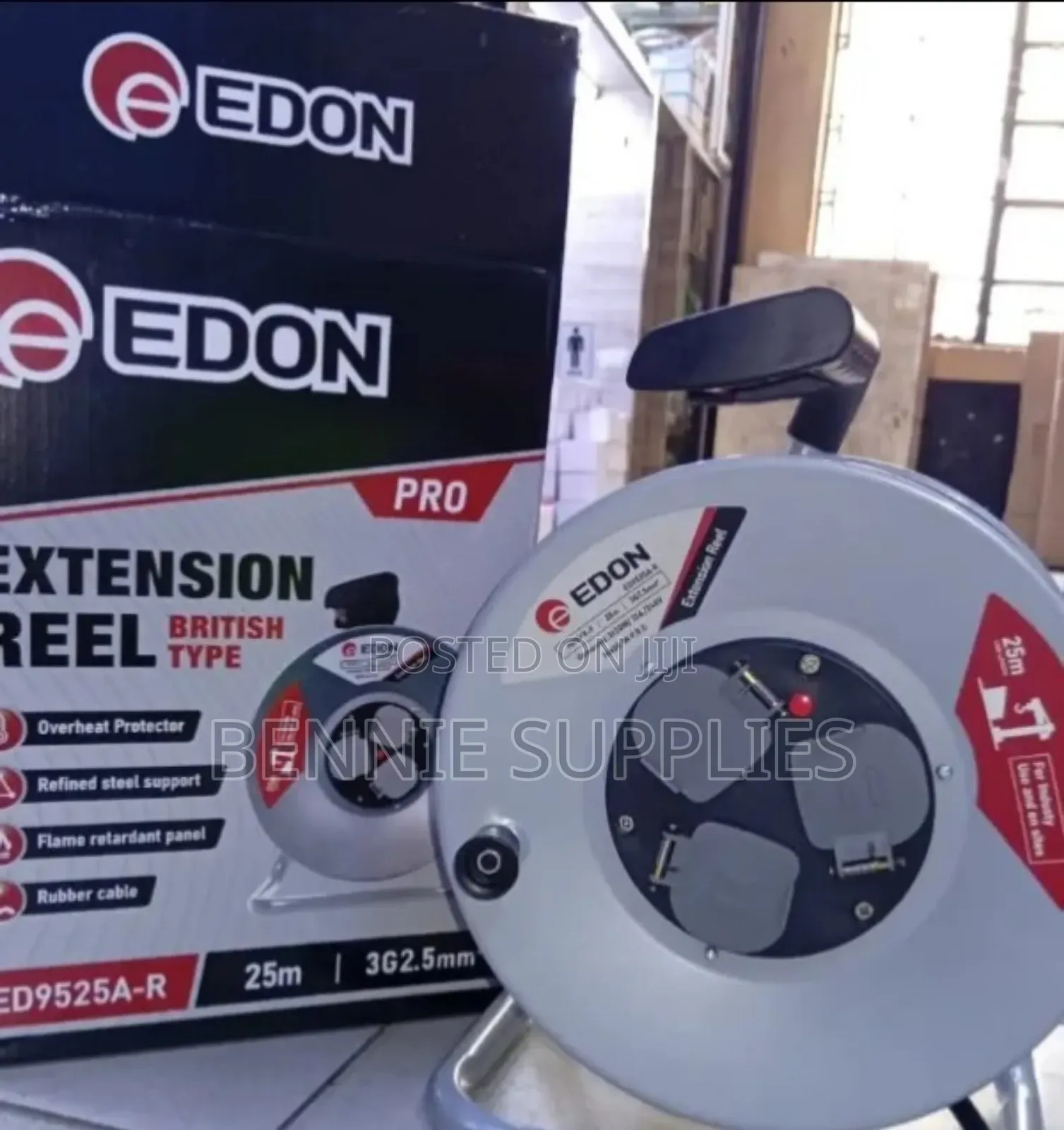 25m Edon Extension Cable Reels / 2.5m Edon Extension Reel