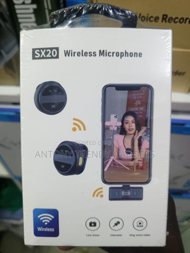 Sx20 Wireless Mic With 20m Range For Phones And Cameras