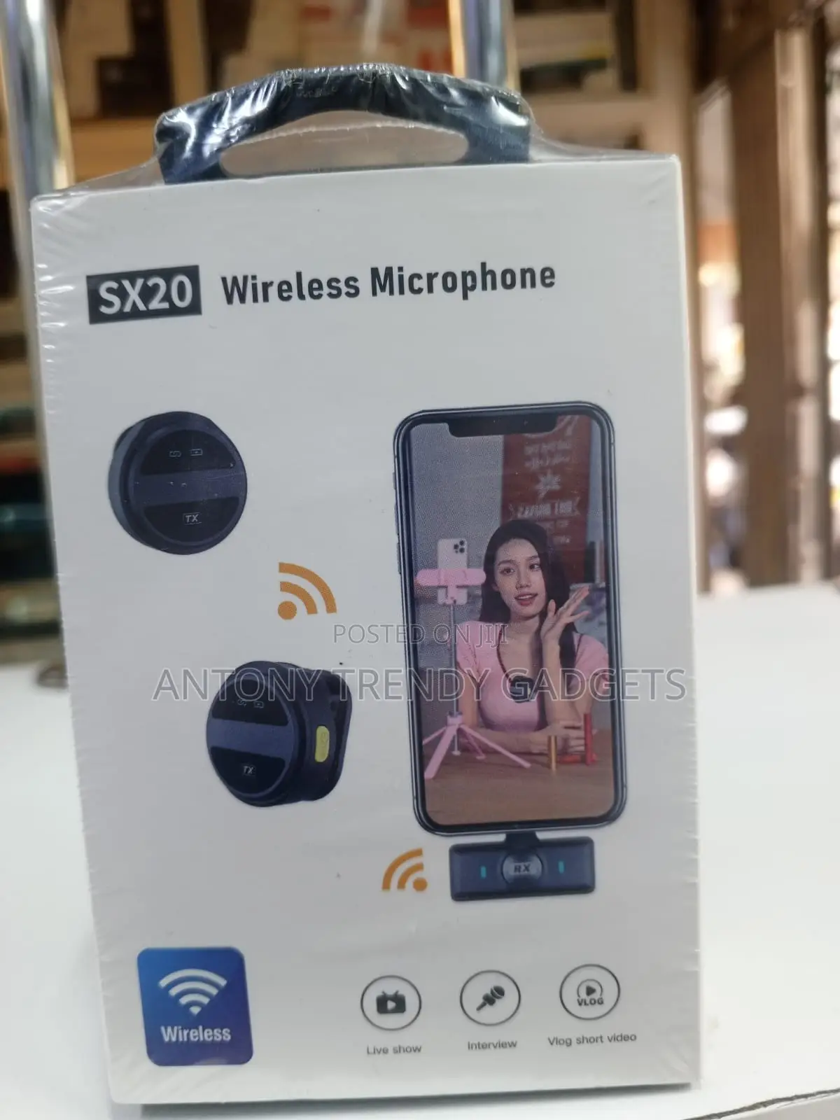 Sx20 Rechargeable Clip-on Microphone For Live Streaming