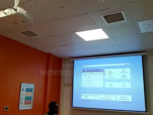 Affordable Electric Projector Screen – Clear Display Surface”