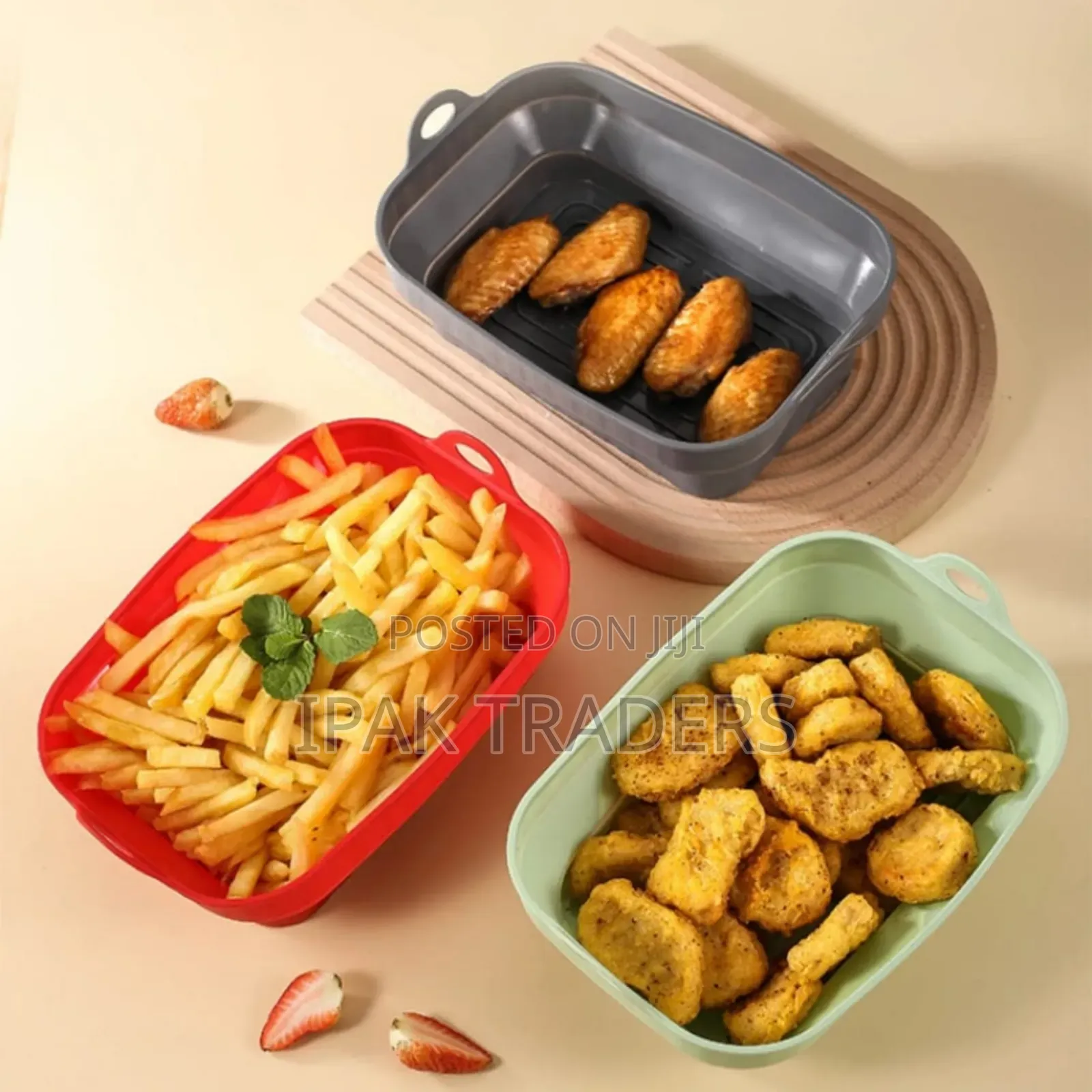 Rectangular Silicone Air Fryer Liner
