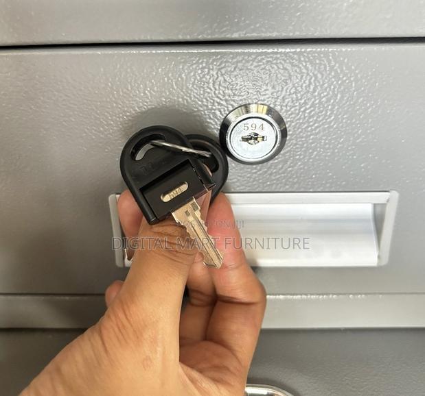 Digital White Keyed Safe Box - thumbnail 12