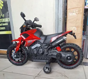 Remote  Controlled Electric Motorcycle For Kids In Red Color Way