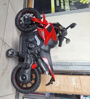 Remote  Controlled Electric Motorcycle For Kids In Red Color Way