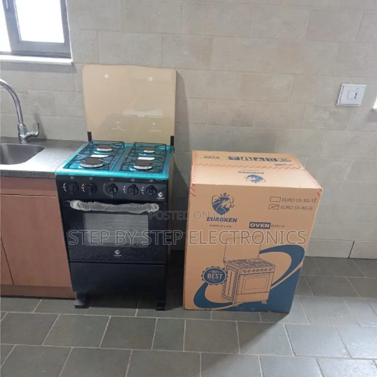 High Quality Material Free Standing Cooker With Gas Oven N Grill Rack