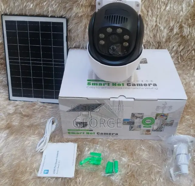 Single Lens 4g Solar Camera With Sim Card Slot 1080p PTZ