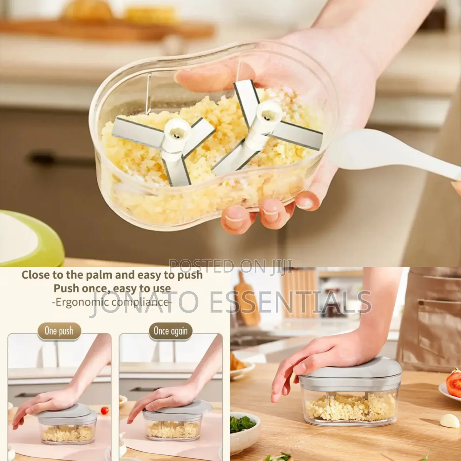 Manual Garlic Onion Chopper Vegetable Cutter