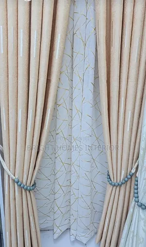 Beige or Cream Sitting Room Curtain Available