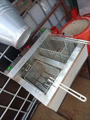 Electric Chips Deep Fryer, Double Tanks 38 Litres Capacity