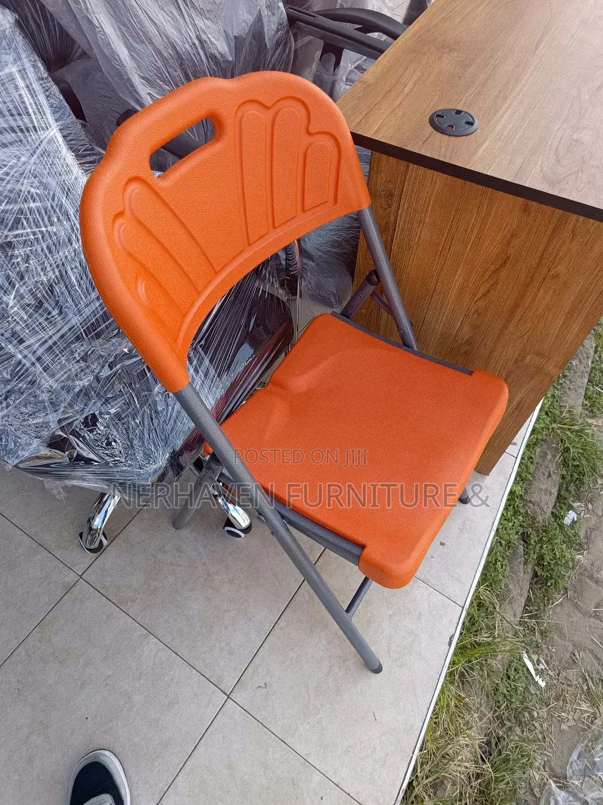 Orange Foldable Chair