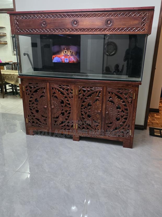 Where Craftsmanship Meets Aquatic Life: 6ft the Hardwood Aquarium