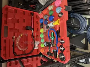 Heavy Duty Radiator Testing Toolset With All Accesories