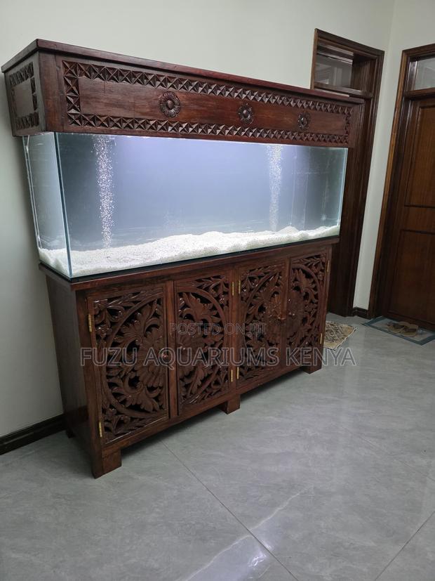 Engineered for Purity: Hardwood Aquarium With Bottom Filtration