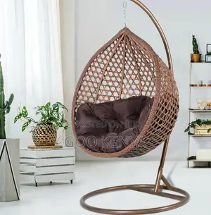 Home Chair; Stylish Hanging Rattan Home Chair With Ergonomic Comfort