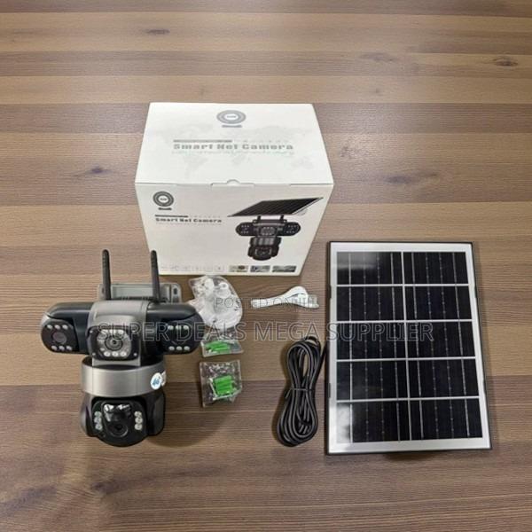 12mp 4g PTZ Solar Triple Lens Camera V380 Pro With Pir Detection
