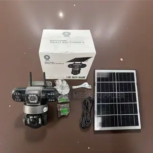 V380 Pro 12mp 4g Outdoor Triple Lens Solar PTZ Camera Night Vision