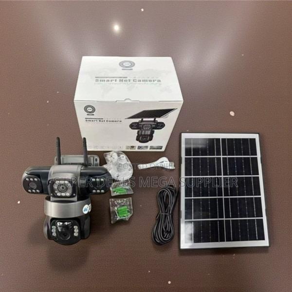 V380 Pro 12mp 4g Outdoor Triple Lens Solar PTZ Camera Night Vision