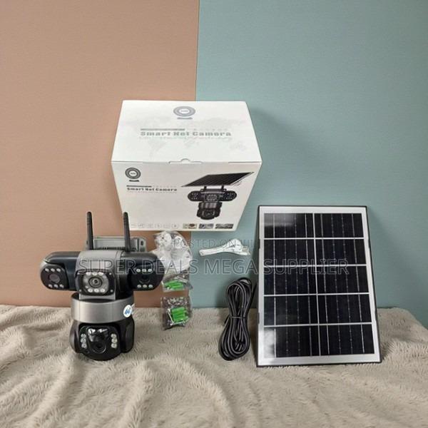 12mp 4g PTZ Triple Lens V380 Pro Solar Camera With Color Night View