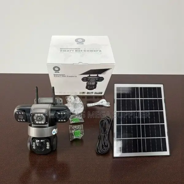 V380 Pro Triple Len Eyes Outdoor Solar Camera 4g PTZ Waterproof Design