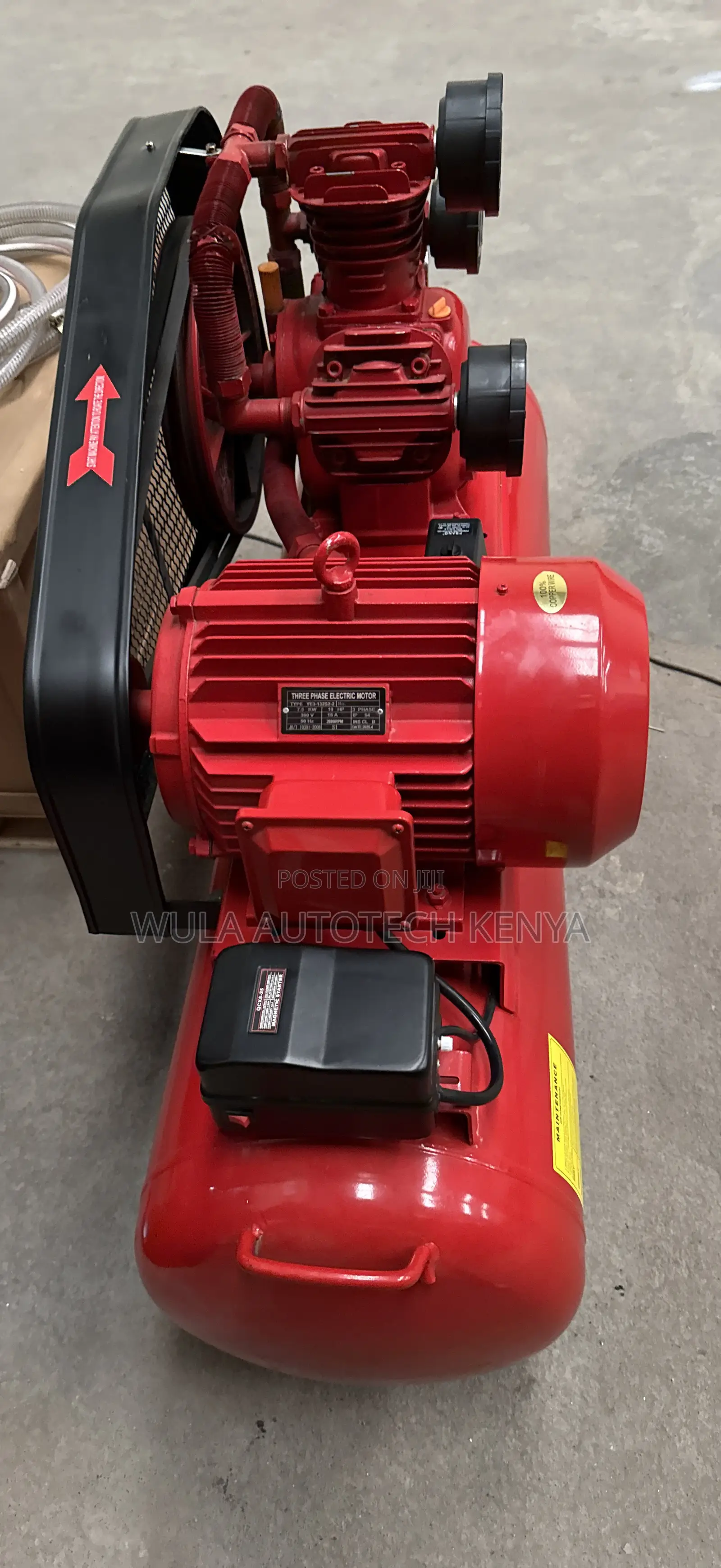 Heavy Duty 200l Three Phase Three Piston Air Compressor Machine