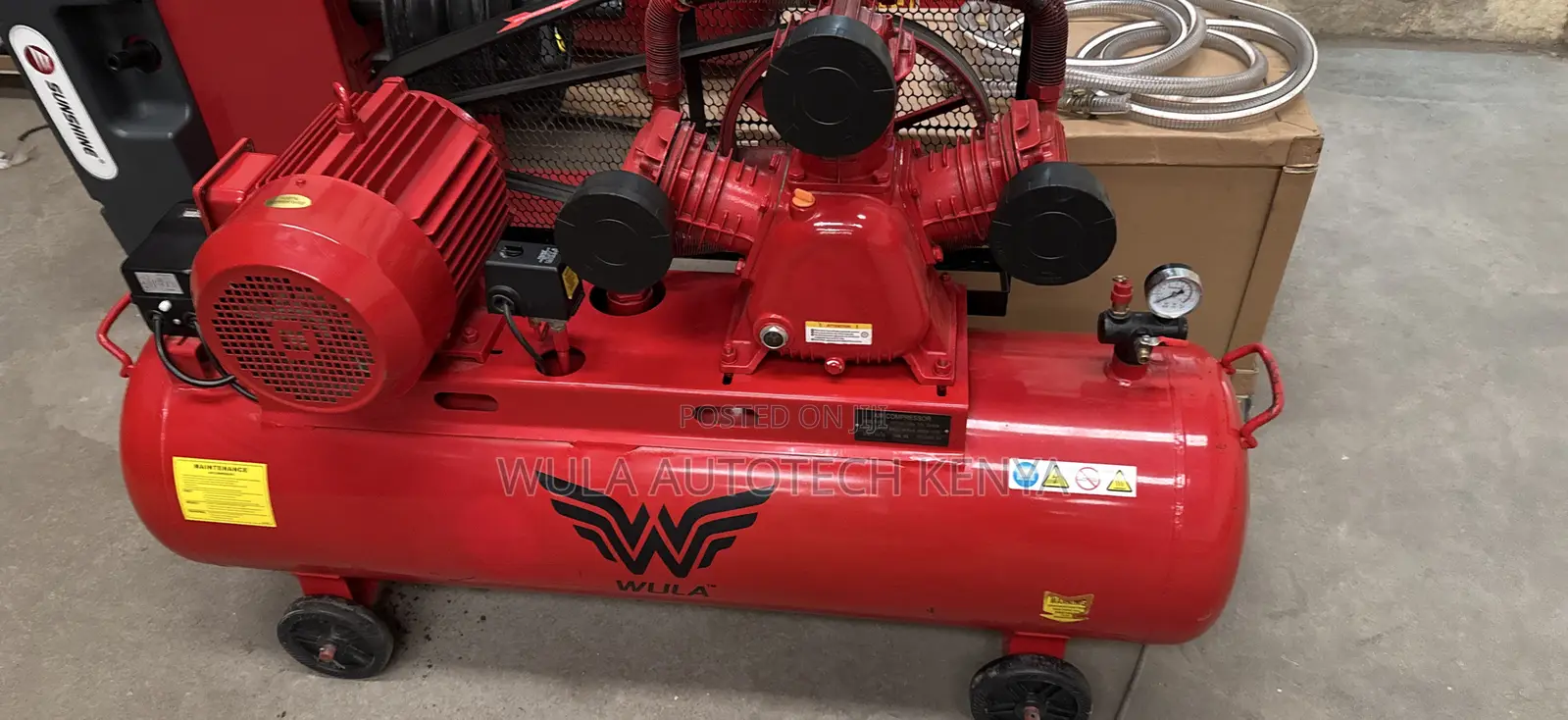 Heavy Duty 200l Three Phase Three Piston Air Compressor Machine