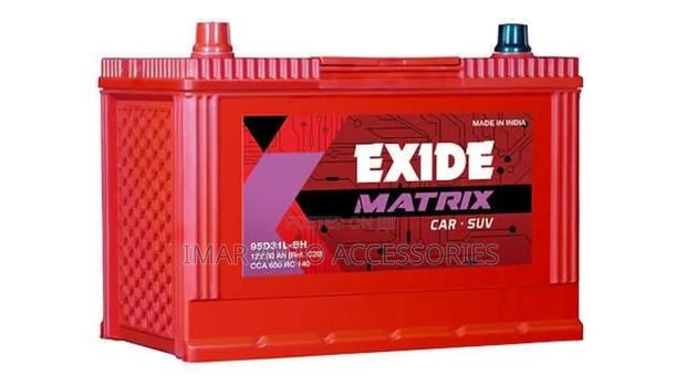 N80 Exide Matrix Battery – 660 Cca | Powerful Durable Car Battery. - main view