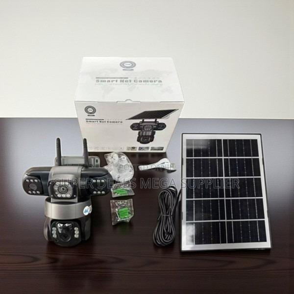 V380 Pro 4g Triple Lens Eyes Solar Security Camera With Cloud Storage