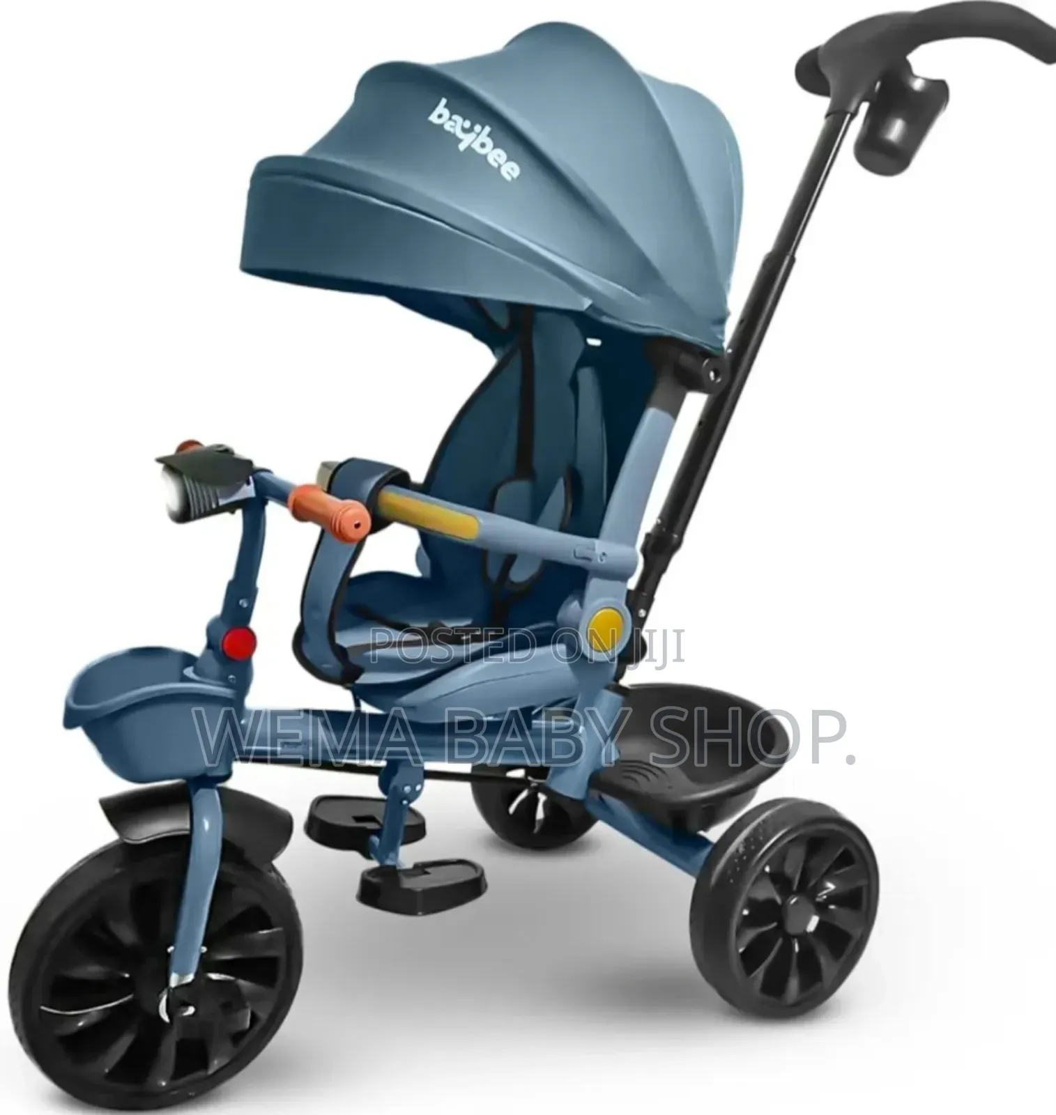 Baby Tricycle With Swivel Seat/Lights/Retractable Footrest