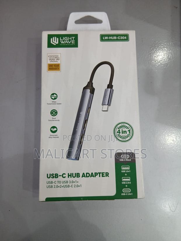 Light Wave 4-in-1 -Usb-C Hub Adapter