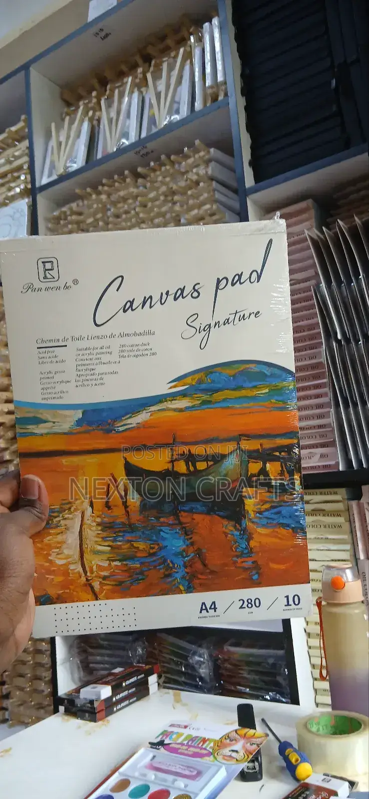 Canvas Pad Signature A4 10 Pages