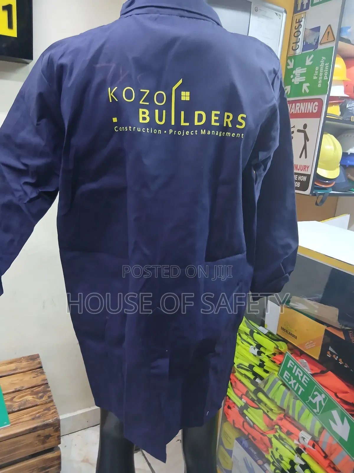 Customized Tetrex Fabric Navyblue Dustcoats
