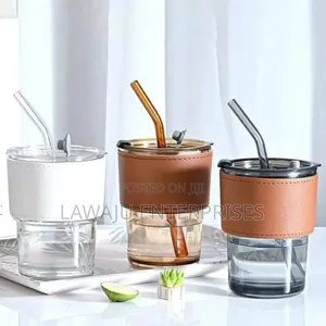 Slub Glass Smoothie Cup