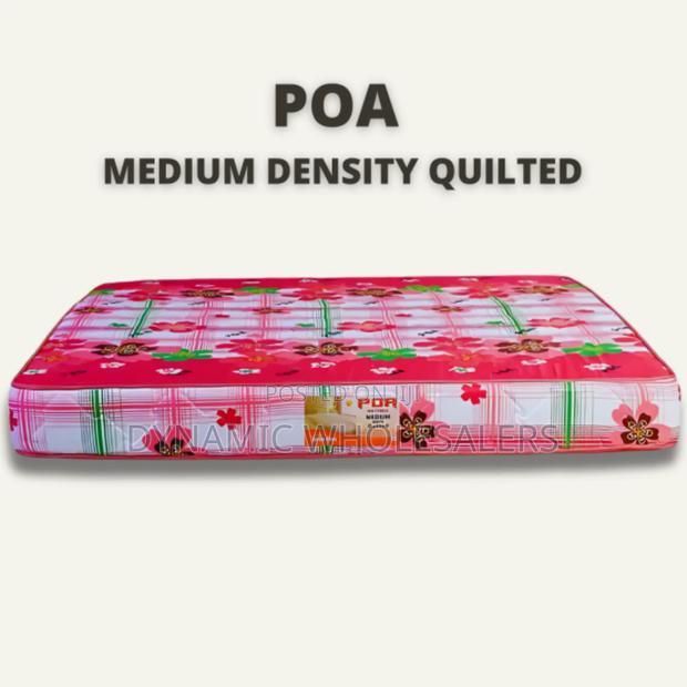 4 by 6 8" Poa Medium Density Quilted Mattress. - main view