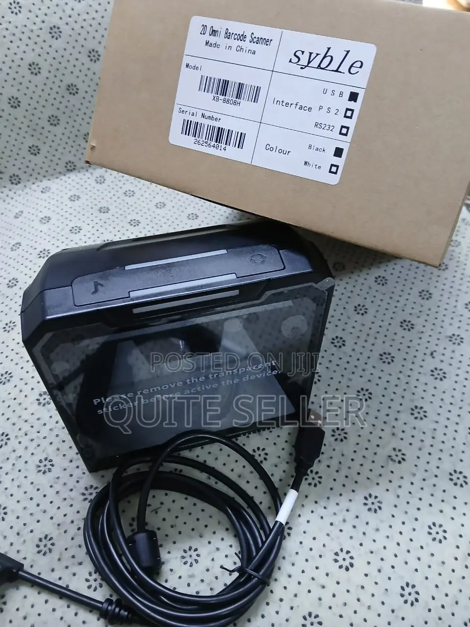 Plug and Play 1d/2d Table Mount Barcode Scanner 8808h