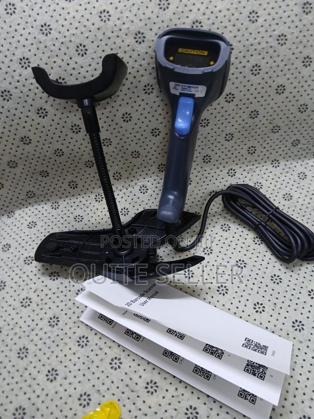 Usb Wired Laser Barcode Scanner With Adjustable Stand - main view