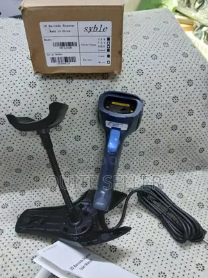 Auto Scanning Handheld 2d Laser Barcode Scanner With Adjustable Stand