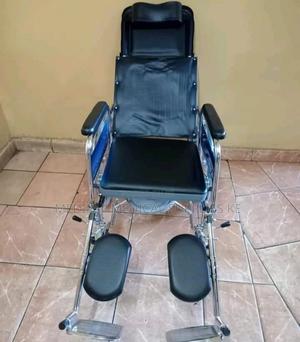 Rreclining With Commode Wheelchair - thumbnail 2