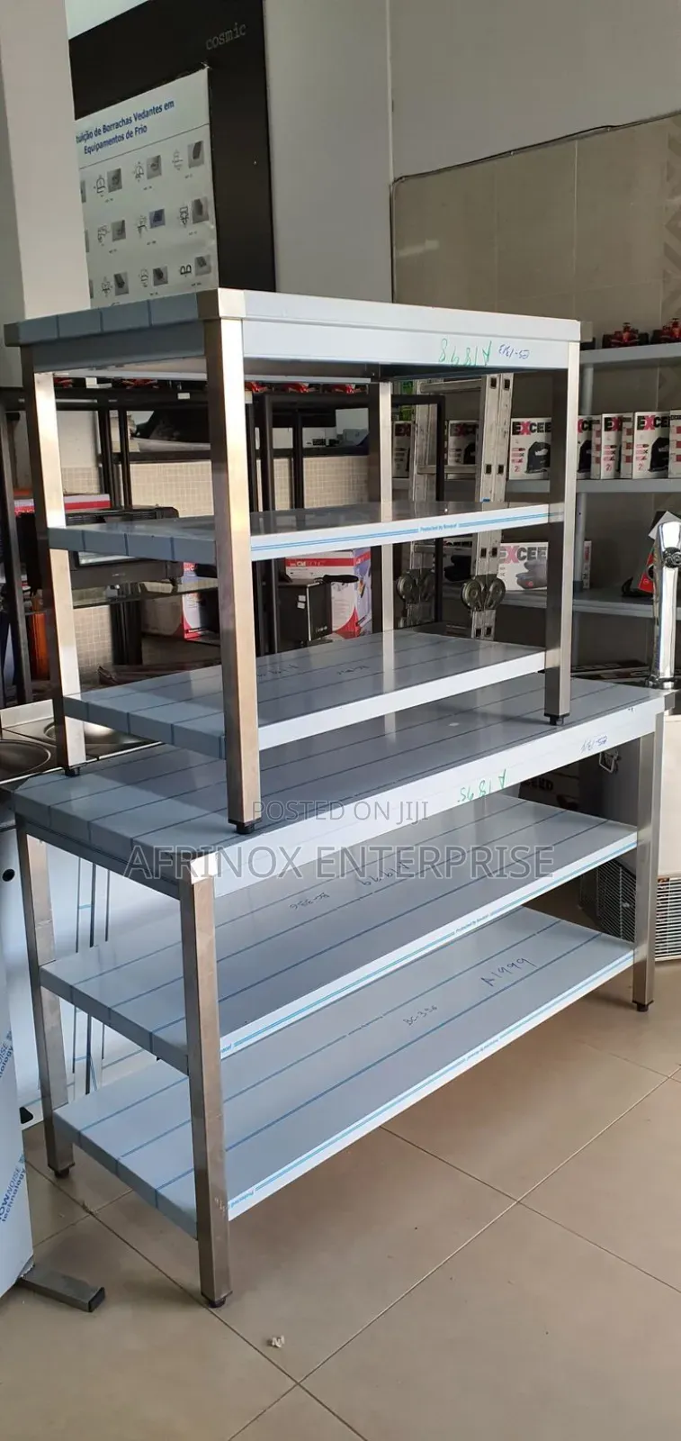 Stainless Steel Kitchen Worktop Tables. Available in Different Sizes