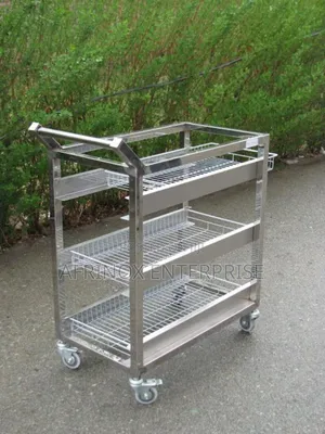Restaurant Food Service Trolley 3 Layer