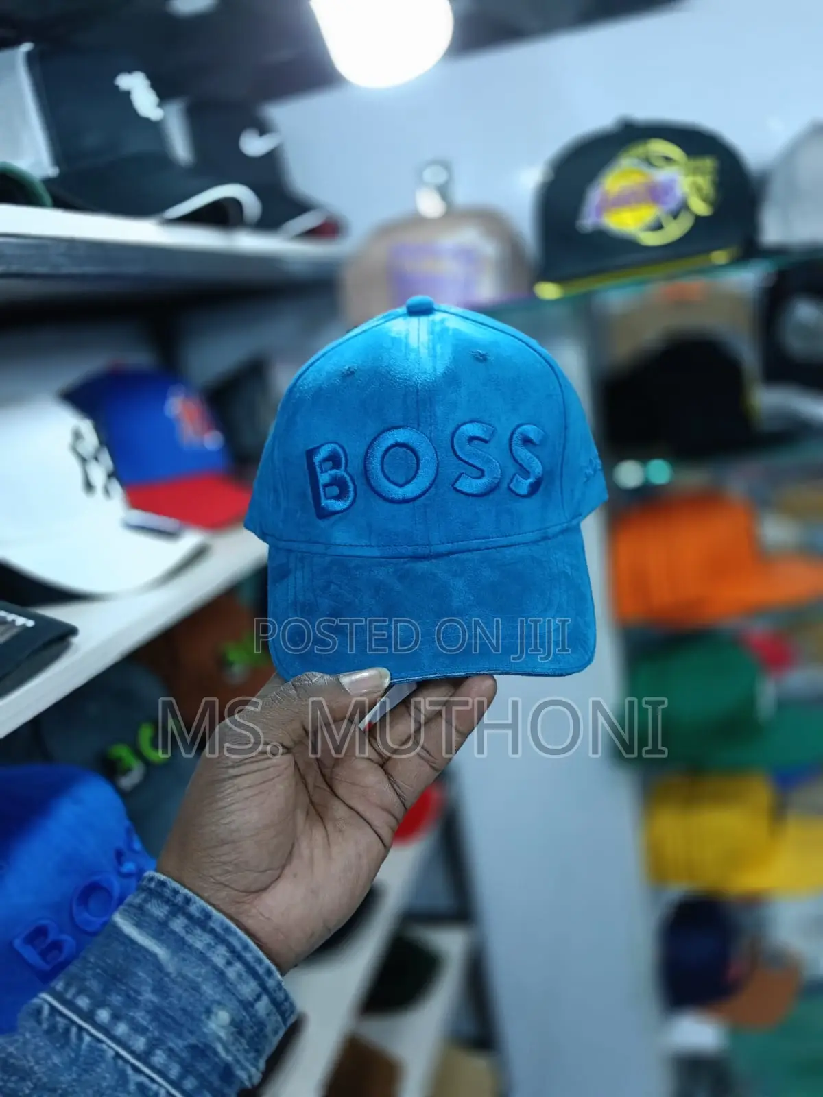 Suede Fabric Boss Caps 
