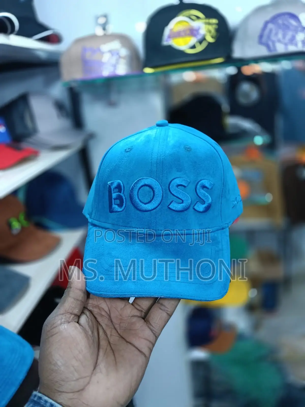 Suede Fabric Boss Caps 
